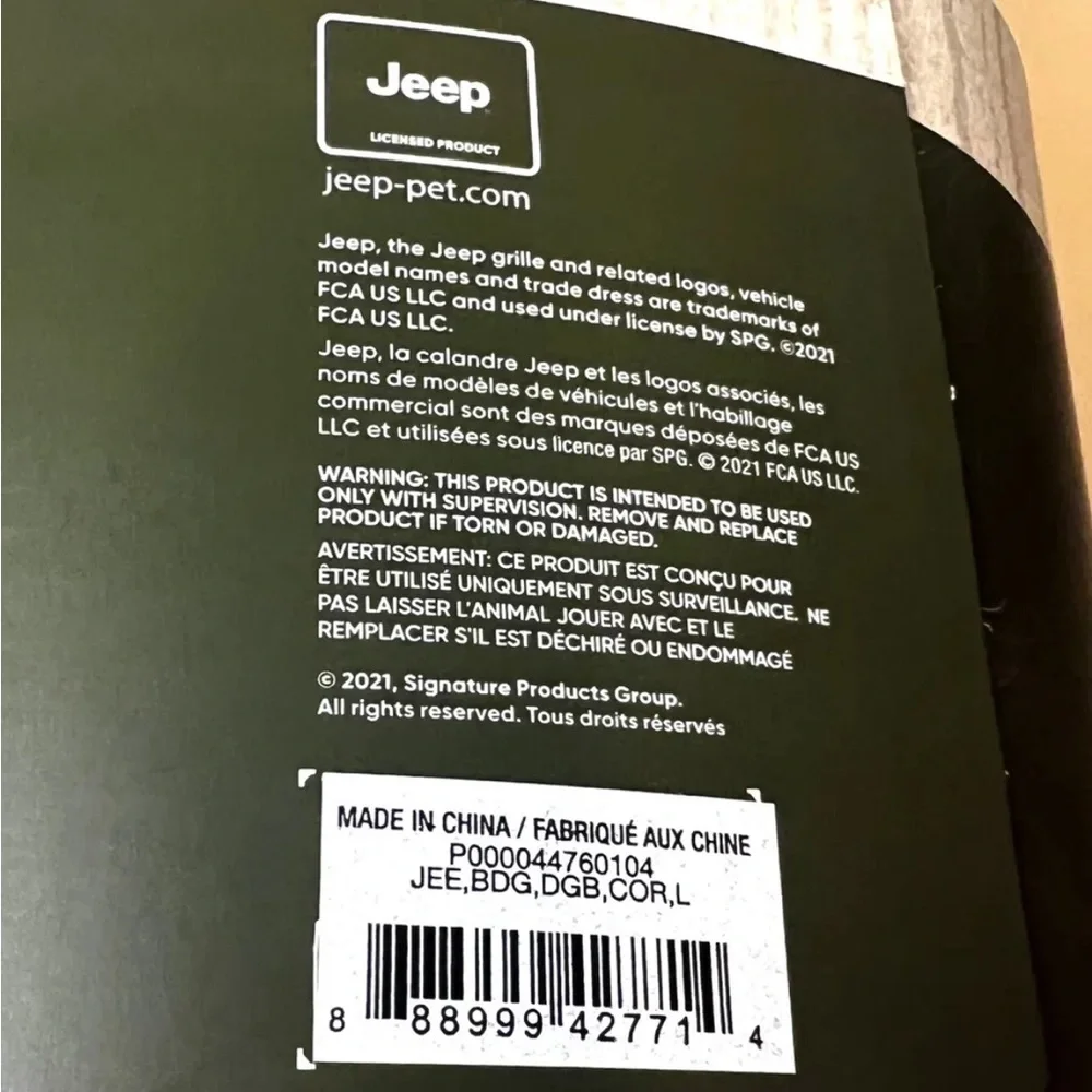 New Jeep Venture Dog Bed for Camping and Travel Large